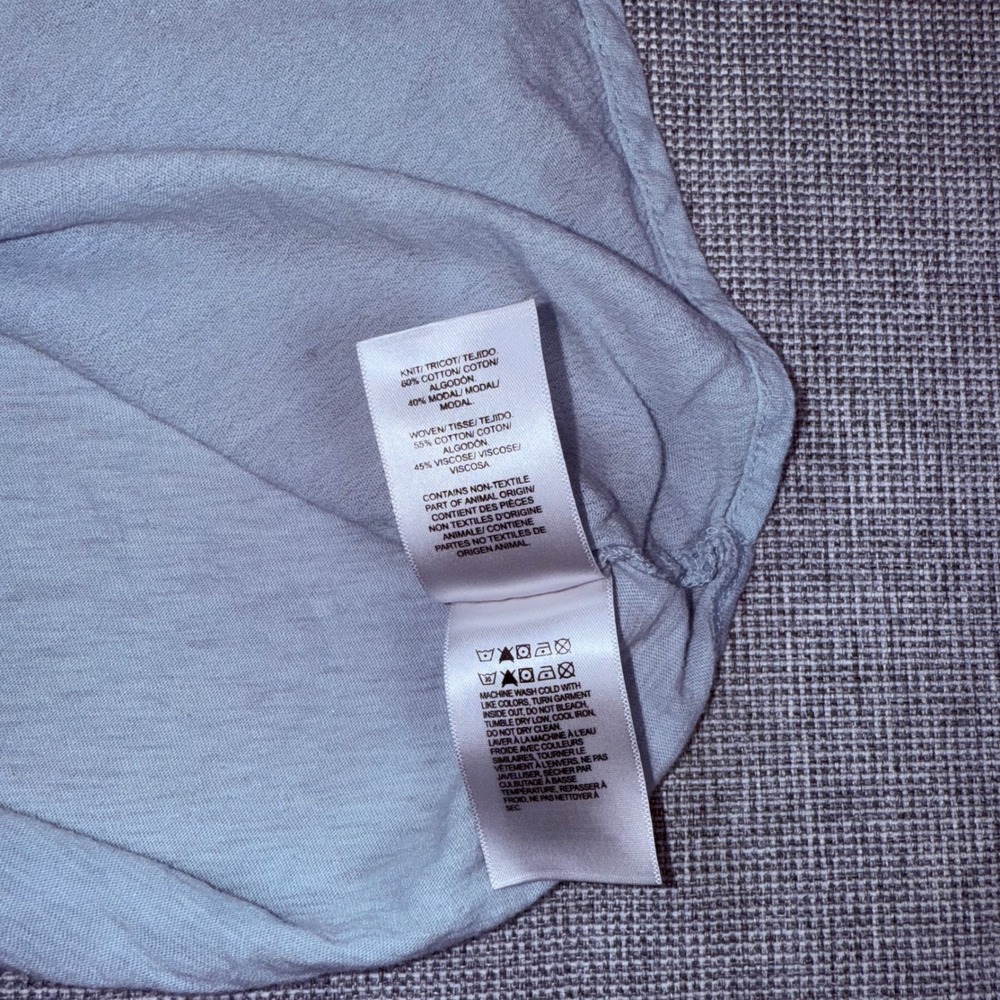 Lucky Brand Womens Light Blue Henley Short Sleeve Cuffed Button Top Size Medium - Picture 5 of 7